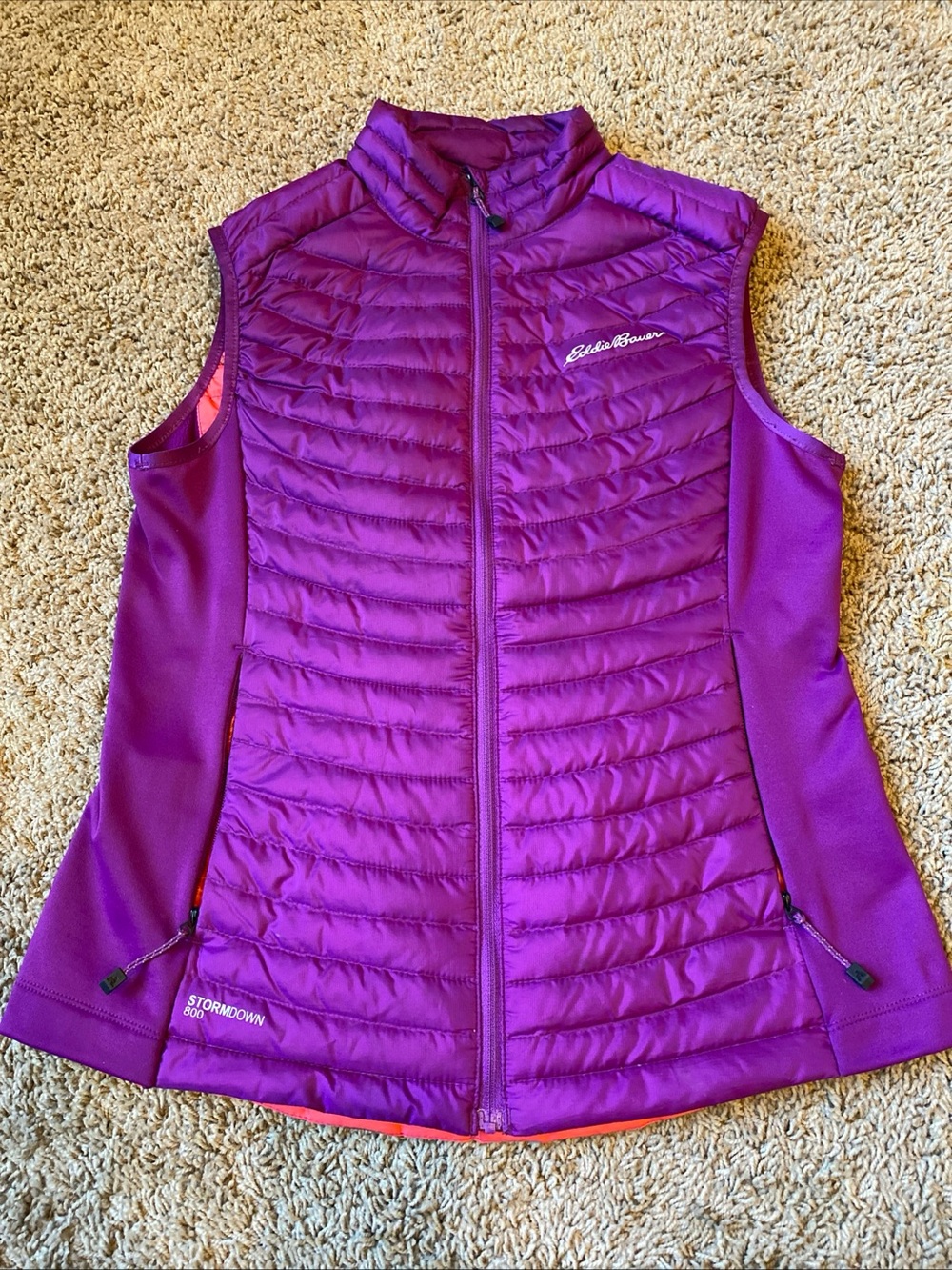 Eddie Bauer First Ascent 800 Down Vest Stormdown Womens S Gorpcore Hiking Purple